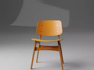 Plastic chair Free 3D model get