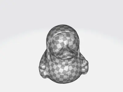 Nun duck 3d model Low-poly 3D model