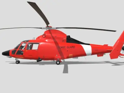 MH-65 Dolphin 3D model