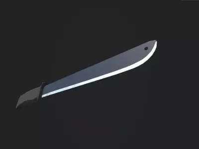 Survival Machete Low-poly 3D model