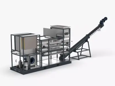 Heat Pump Sludge Drying Machine 3D model