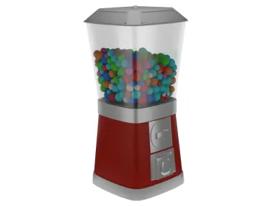 Gumball Machine 3D Model Low-poly 3D model
