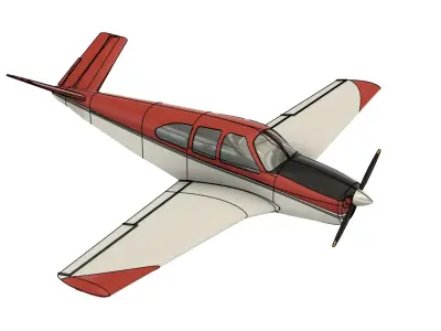 Beechcraft BONANZA scale model - 3D printing files 3D print model