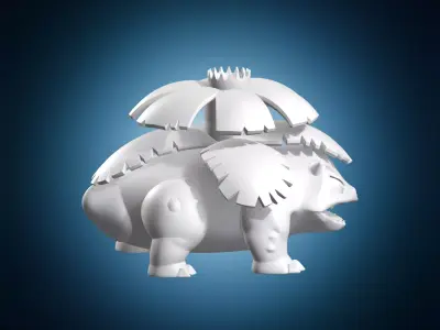 Venusaur Miniature Pokemon Model 3D print model
