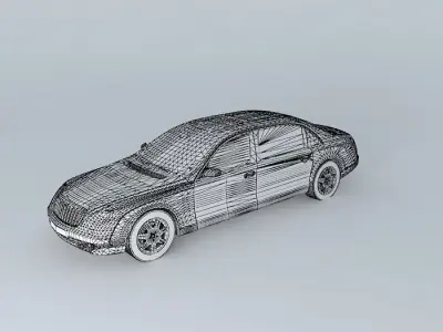 Maybach 62S 2007 Free 3D model