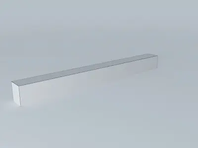 Wooden block bench Free 3D model