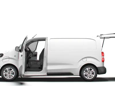 Opel Vivaro Electric Tailgate Van L2 HQ Interior 2024 3D model