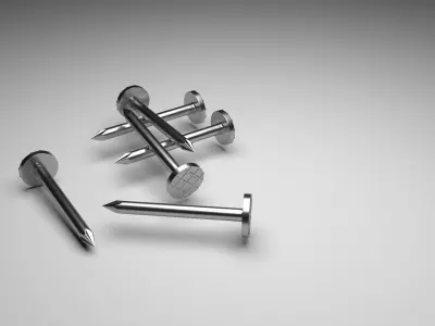 Steel Nails 3D model