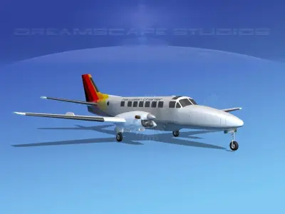 Beechcraft B99 Hawaiian Charter 3D model