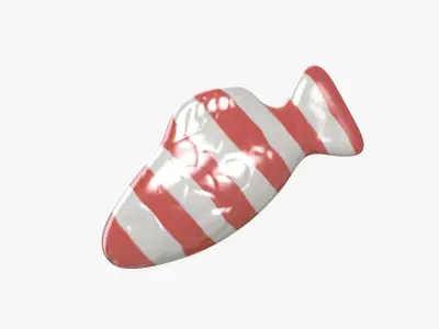 Swedish Fish Red Stripe 3D 3D model