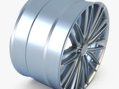Vossen VFS4 20 wheel silver 3D model