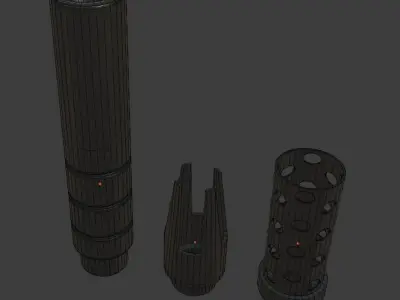 Low Poly Pistol Free low-poly 3D model