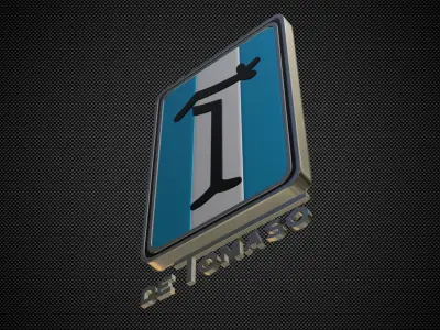 de tomaso logo 3D model