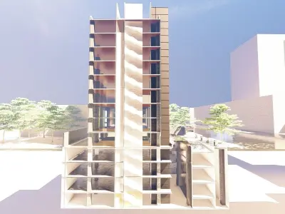 Uruguayan building 3D model