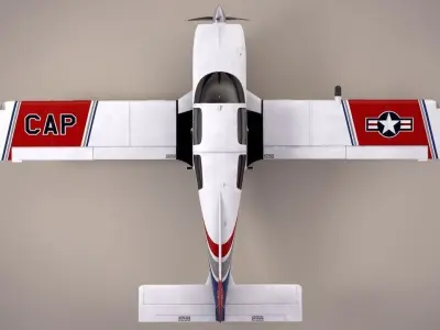 Civil Air Patrol Grumman Cheetah Low-poly 3D model