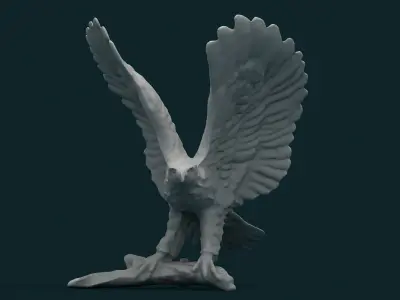 Eagle 3d Model statue 3D model