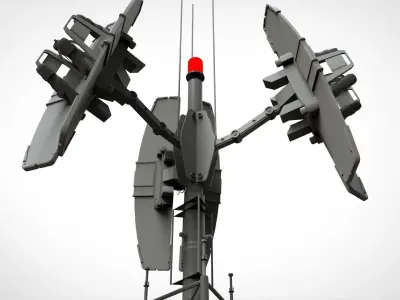 Sci fi antenna 14 3D model