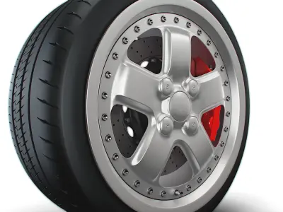 Mugen MR5 wheel 3D model