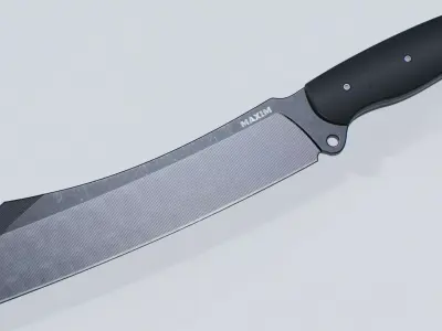 Knife-Combat Low-poly 3D model