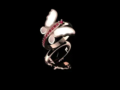 buterfly ring 3D model