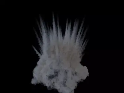 Houdini to Arnold - Shrapnel Explosion Asset Low-poly 3D model