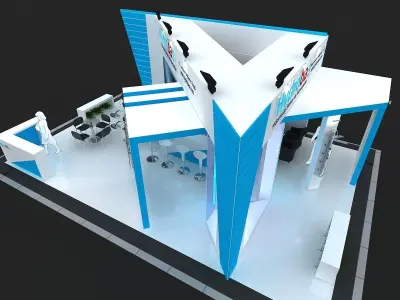 Exhibition Stand - ST0071 3D model