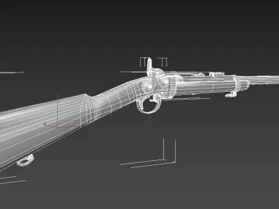Smith Carabine Low-poly 3D model