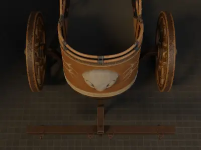 Roman Chariot 3D model