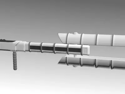 First Order Stormtrooper Baton Free low-poly 3D model