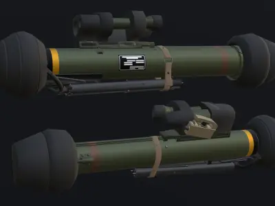 M47 Dragon - Low Poly and Game-Ready Low-poly 3D model