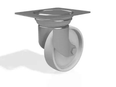 150 CASTOR SWIVEL WHEEL Free 3D model