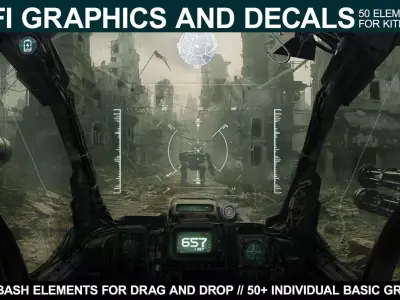 Sci-fi Graphics and Decals Vol 4 3D model