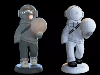 Astronaut Doll 3D model