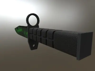 knife m9 bayonet 3D model Low-poly 3D model