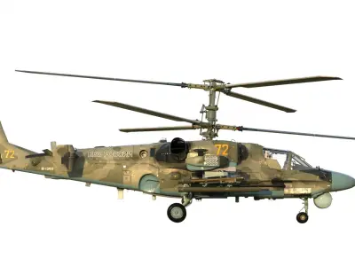 Ka-52 Attack helicopter 3D model