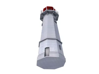 Louisbourg Lighthouse 3D model