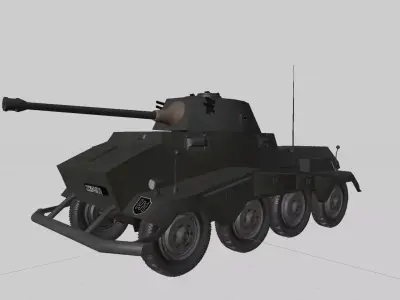 WW2 German Puma Armored Car 3D model