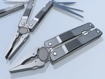 Universal Tool Low-poly 3D model