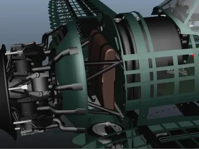 Famous aircraft J2M3 alias Jack of Japan 3D model