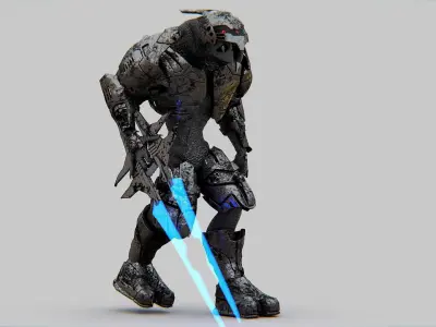 ALIEN TROOPER PHOFOSH Rigged for Unreal Engine - Unity - MIXAMO 3D model