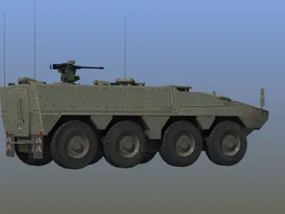 Boxer IFV LOD1 Low-poly 3D model