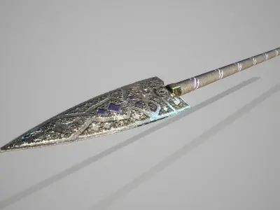 Whip Weapon Free low-poly 3D model