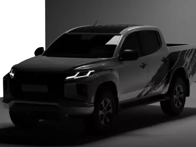 2021 MITSUBISHI STRADA ATHLETE 3D MODEL BLENDER Free 3D model