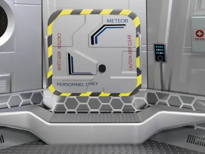 Sci-fi Space Pod 3D model