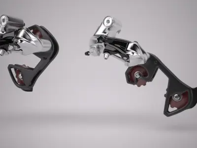 Mountain Bike Rear Gear Changer Mechanism 3D model