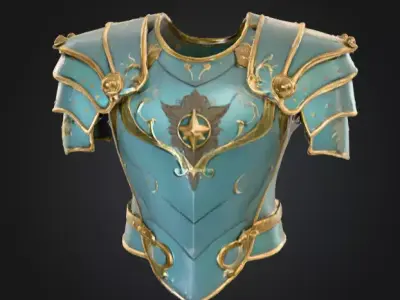 Emerald Valor Free low-poly 3D model