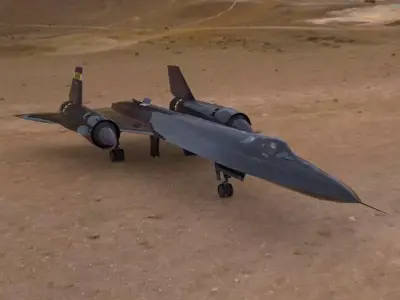SR-71 Spyplane in 3ds and obj formats 3D model