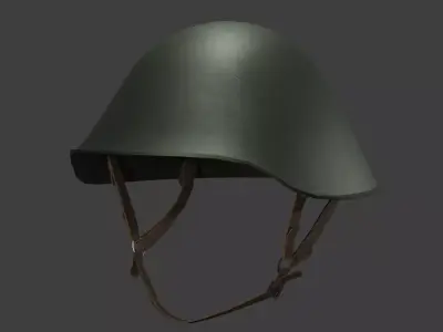 East German M56 Helmet Low-poly 3D model