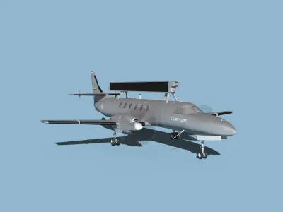 Swearingen RC-26 Condor V01 US Air Force 3D model