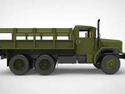 M35 half ton Cargo Truck 3D model